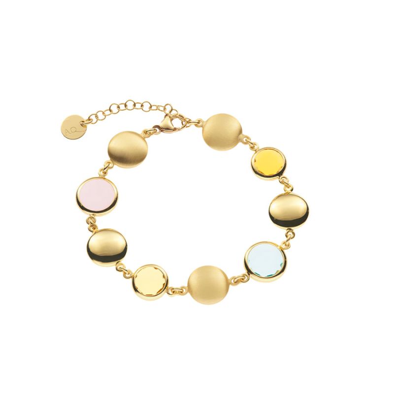 Le Chicche bracelet with soap-shaped elements and multicolor glasses