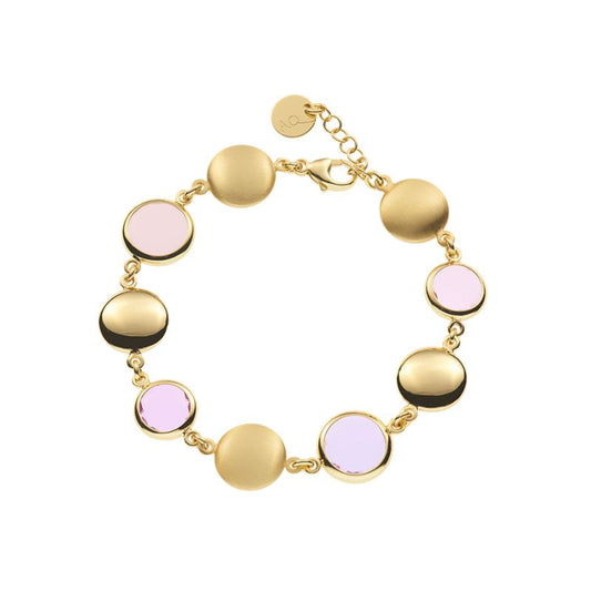 Le Chicche bracelet with soap-shaped elements and pink glass pastes